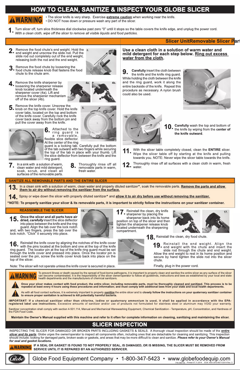 Page 1 de la notice Manuel utilisateur Globe C10