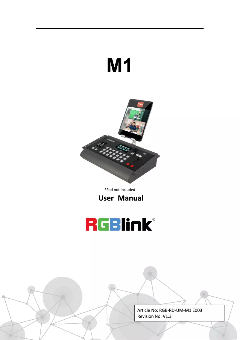 Página 1 del manual Manual de usuario RGBlink M1