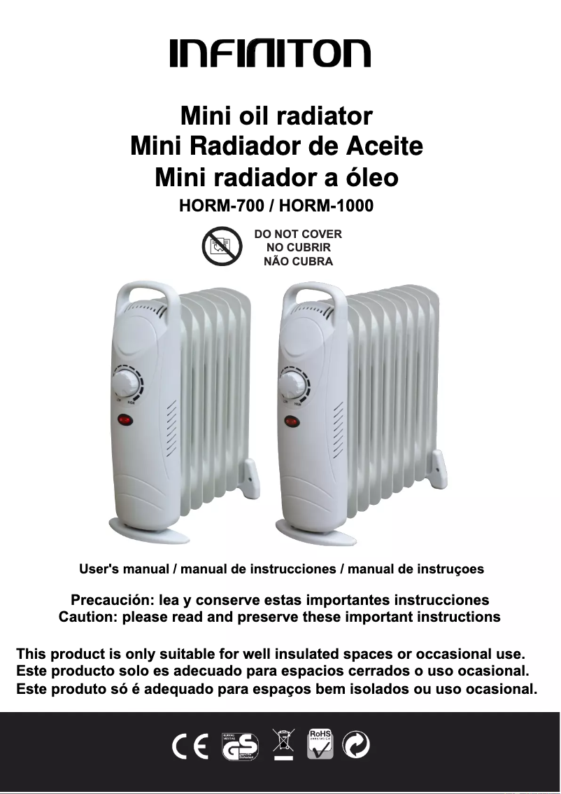 Image de la première page du manuel de l'appareil HORM-700