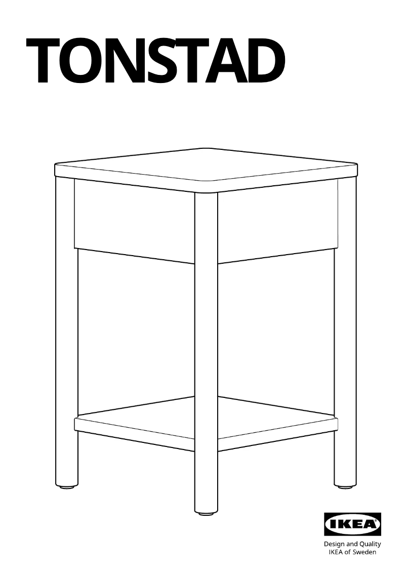 Image de la première page du manuel de l'appareil TONSTAD 404.893.19