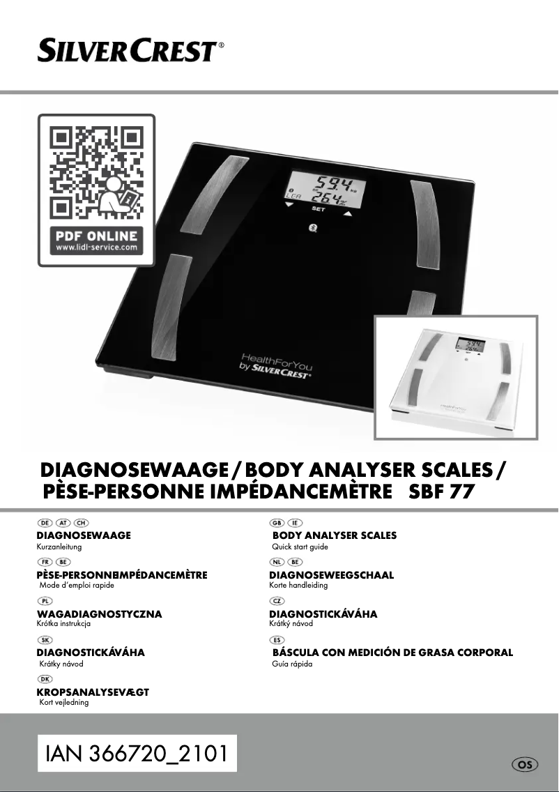 Image de la première page du manuel de l'appareil SBF 77