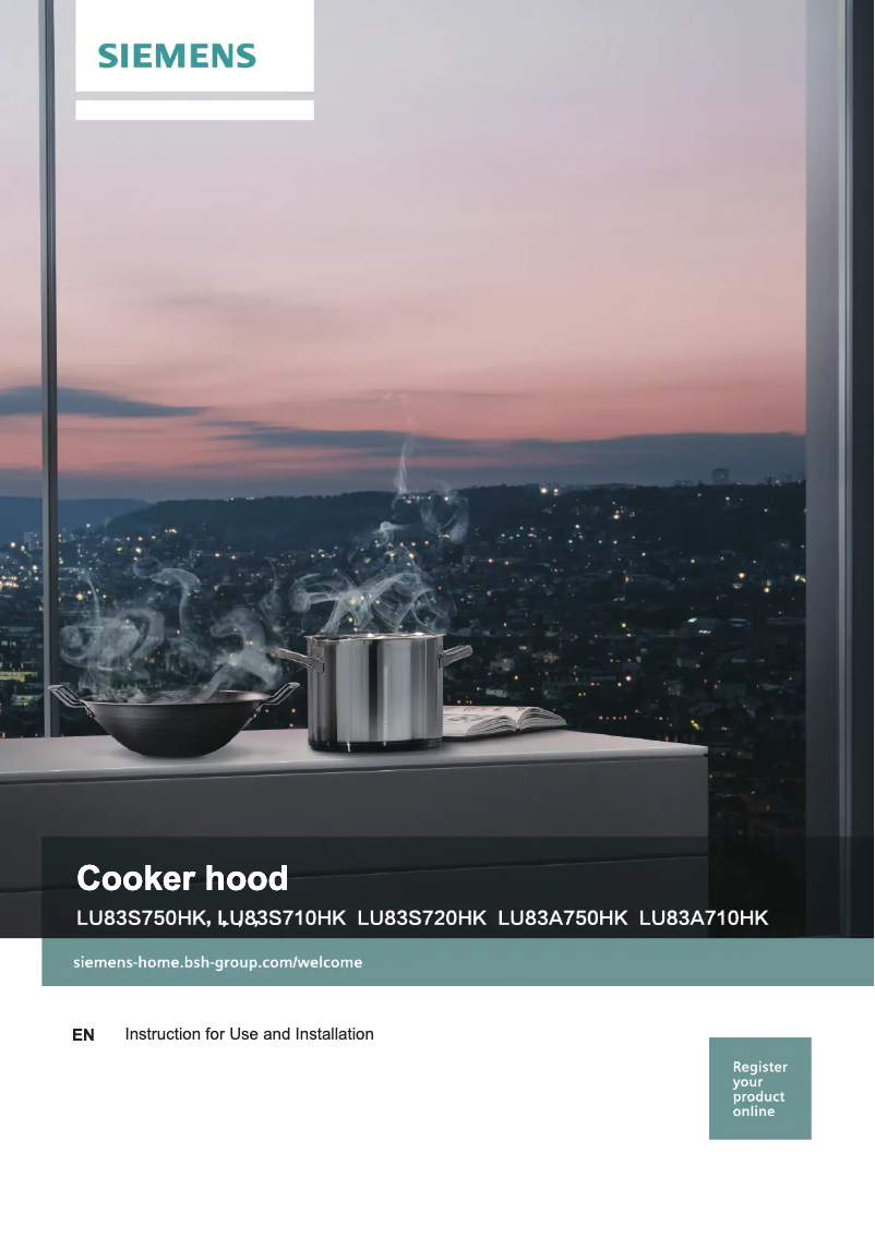 Page n°1 - Manuel utilisateur Siemens LU83S720HK