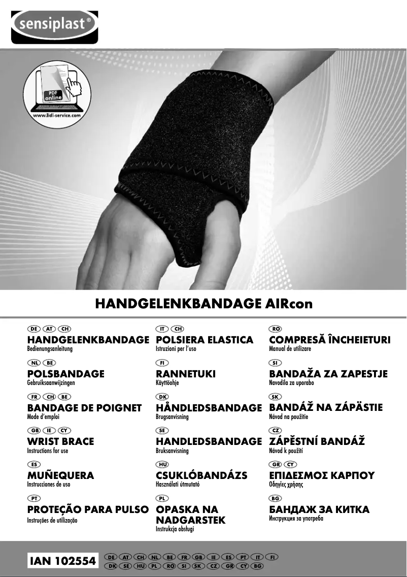 Image de la première page du manuel de l'appareil IAN 102554