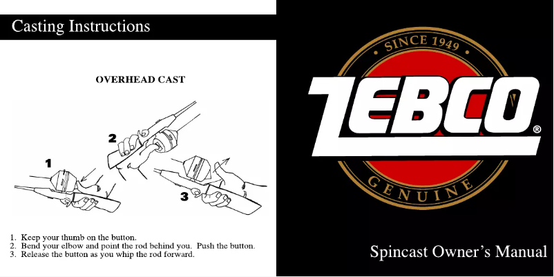 Page 1 de la notice Manuel utilisateur Zebco 33 Platinum