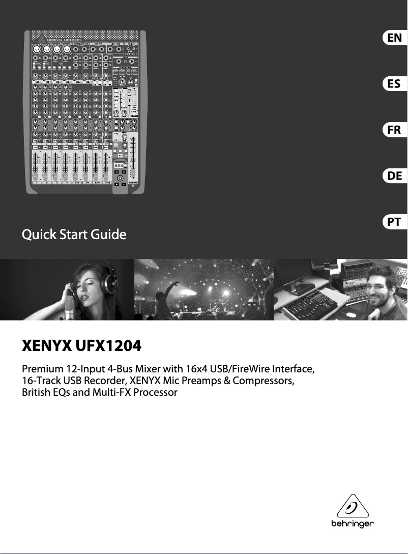 Page n°1 - Manuel utilisateur Behringer UFX1204