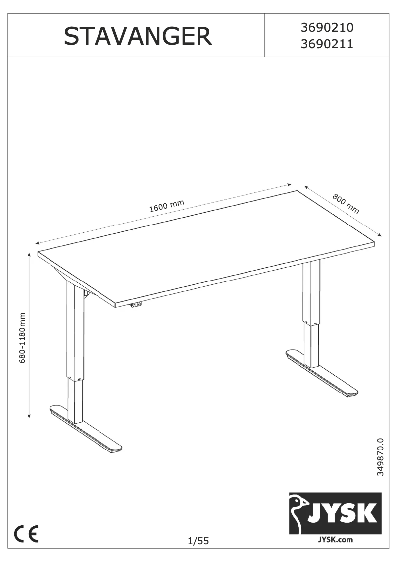Página 1 del manual Manual de usuario JYSK Stavanger
