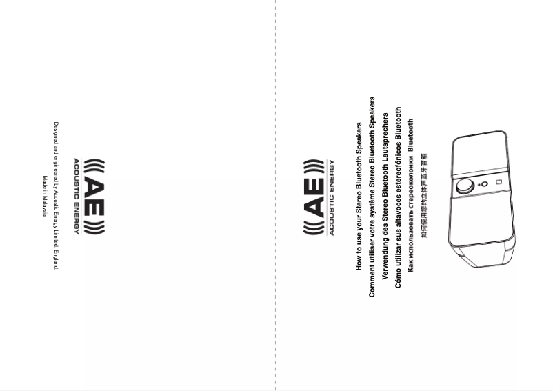 Image de la première page du manuel de l'appareil Bluetooth Speaker System