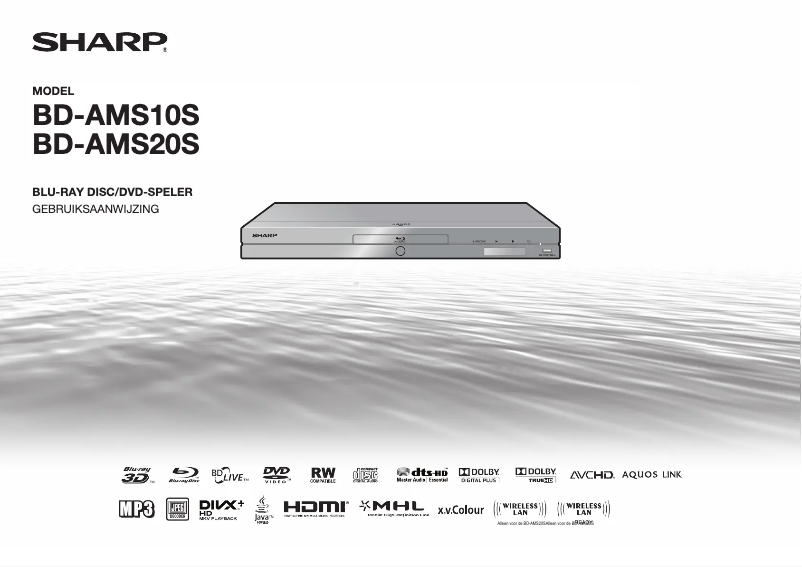Page 1 de la notice Manuel utilisateur Sharp BD-AMS20S