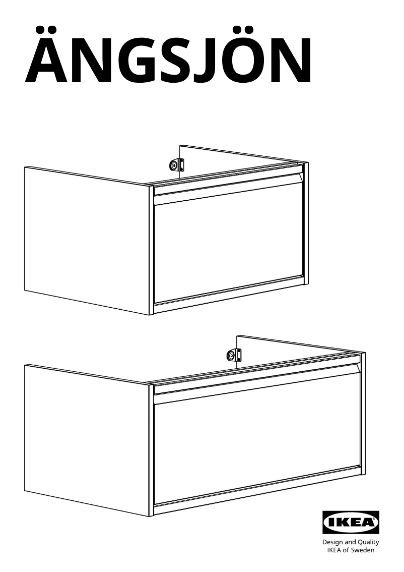 Imagen de la primera página del manual del dispositivo ÄNGSJÖN 005.351.01