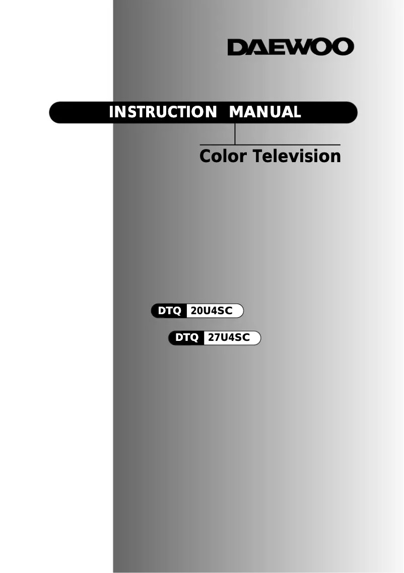 Image de la première page du manuel de l'appareil DTQ-14U5SC