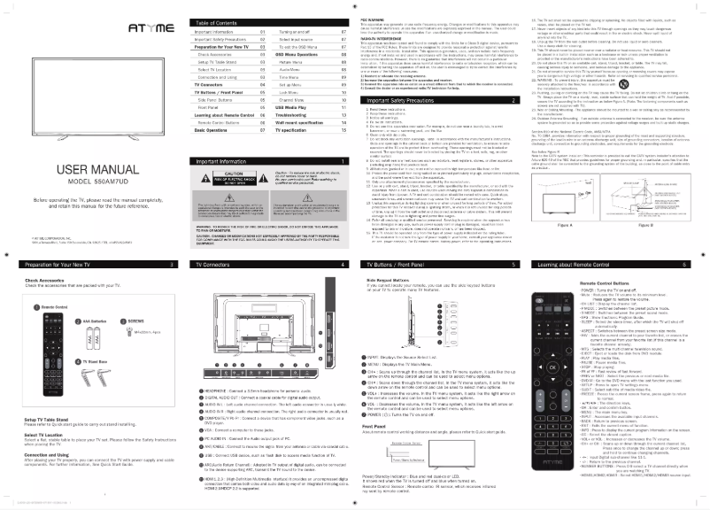 Image de la première page du manuel de l'appareil 550AM7UD