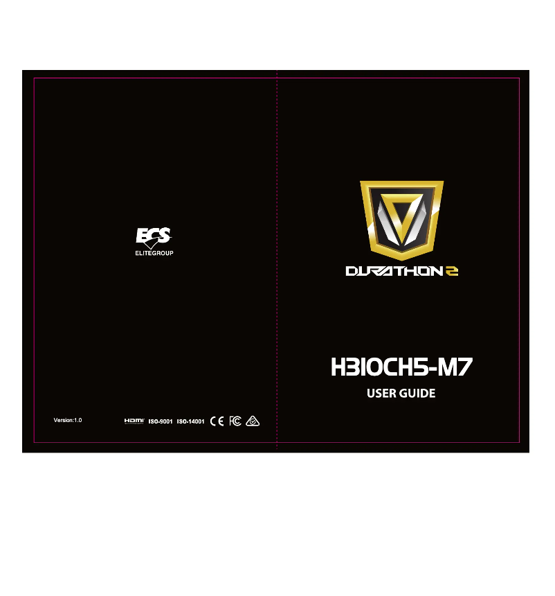 Image de la première page du manuel de l'appareil H310CH5-M7