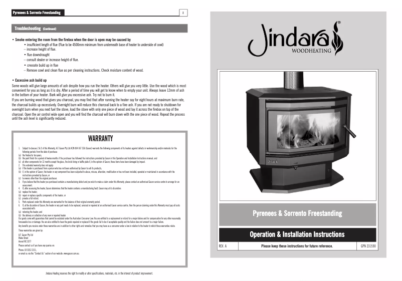 Page 1 de la notice Manuel utilisateur Jindara Pyrenees