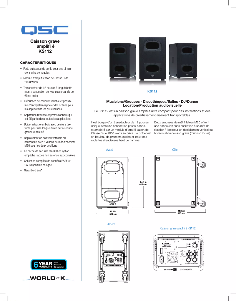 Imagen de la primera página del manual del dispositivo KS112