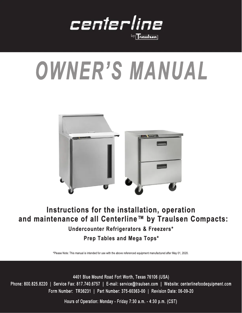 Image de la première page du manuel de l'appareil CLBM-23R-FS-L