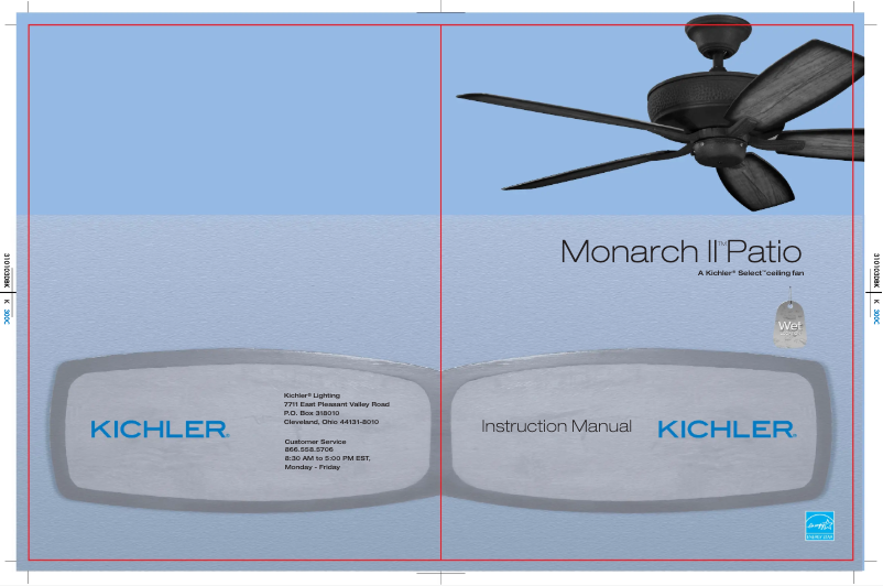 Image de la première page du manuel de l'appareil Monarch II Patio