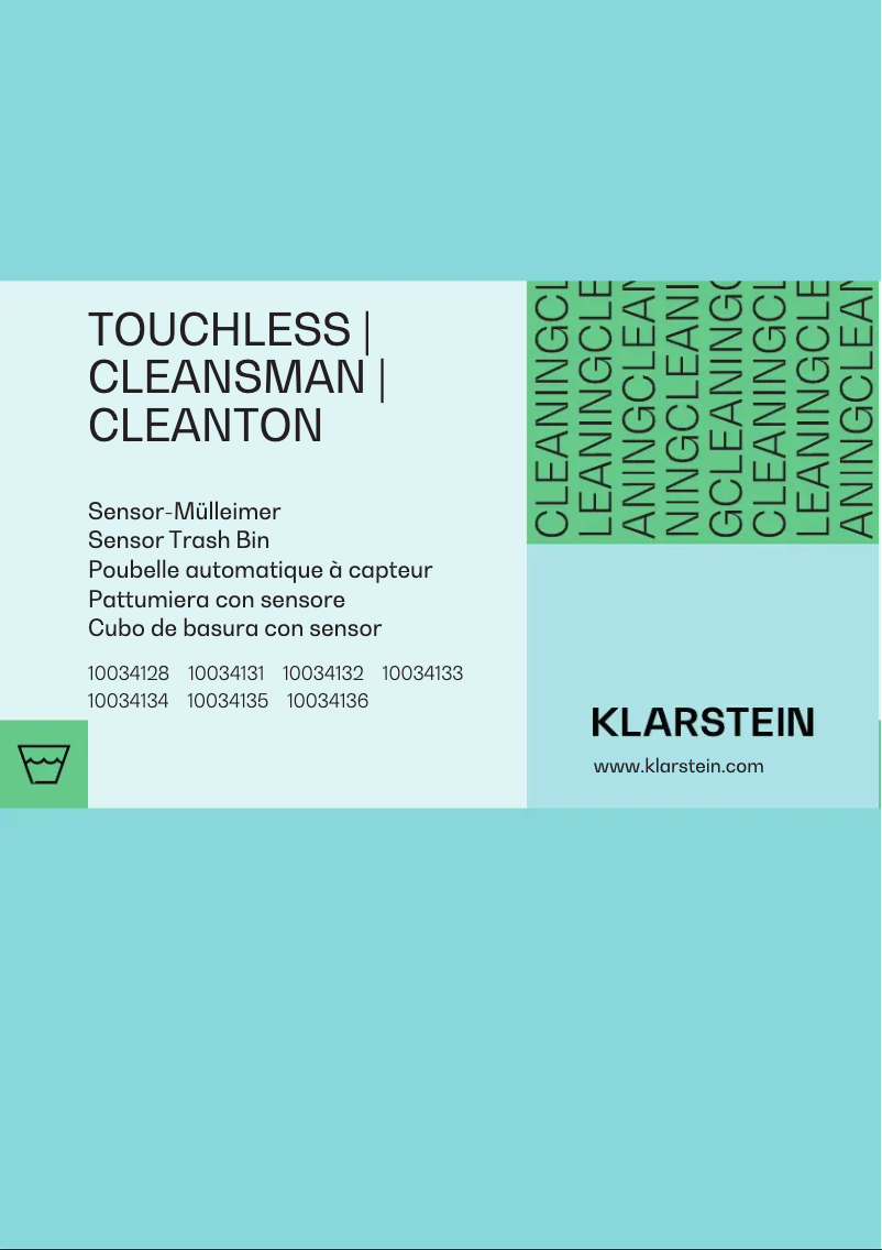 Page n°1 - Manuel utilisateur Klarstein Cleansmann 30