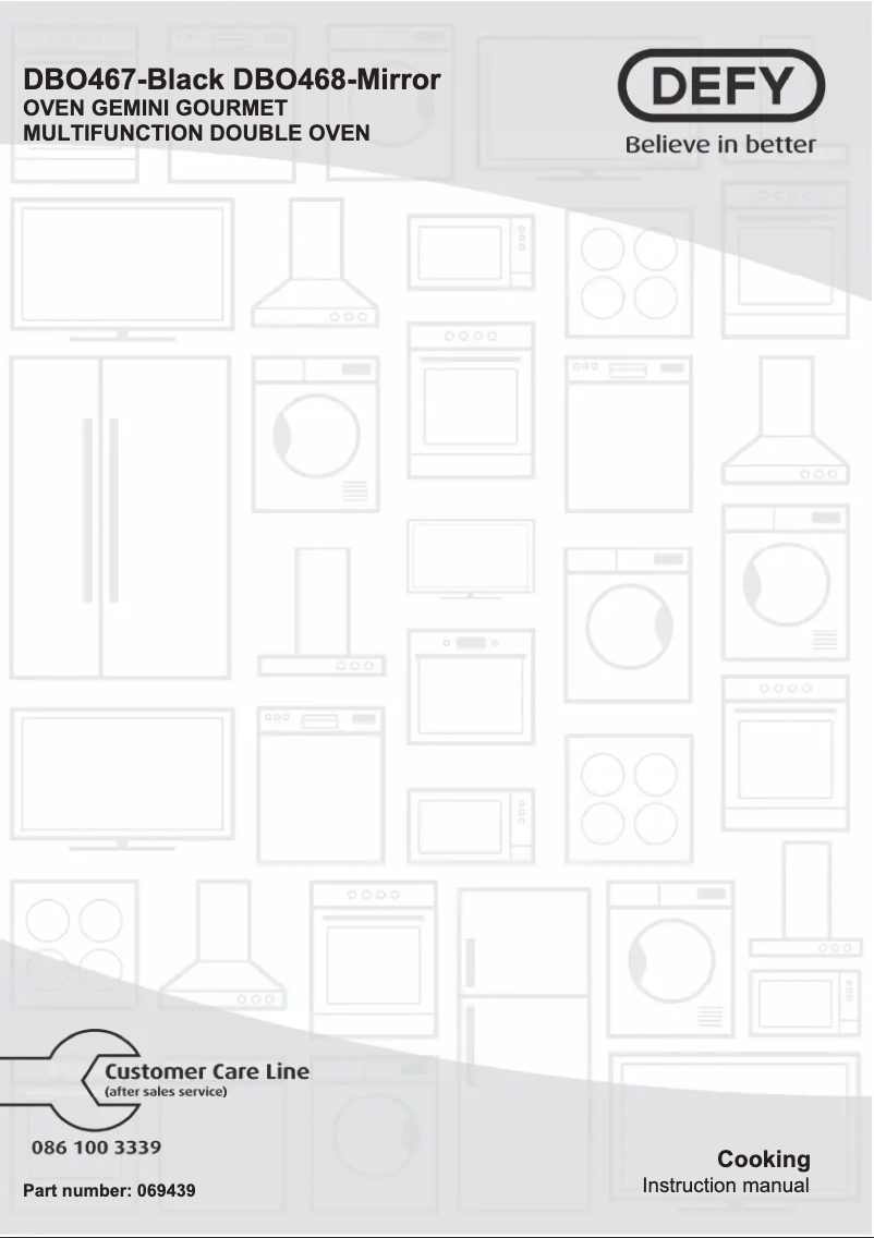 Page 1 de la notice Manuel utilisateur Defy DBO468