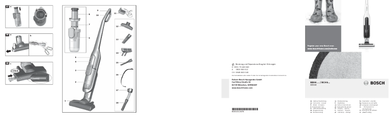 Image de la première page du manuel de l'appareil BCH62562GB