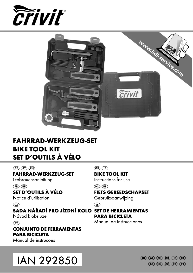 Image de la première page du manuel de l'appareil IAN 292850