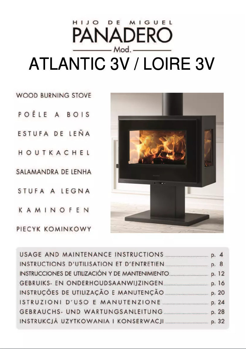 Page 1 de la notice Manuel utilisateur Panadero Loire 3V