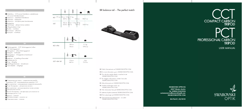 Page n°1 - Manuel utilisateur Swarovski Optik CCT