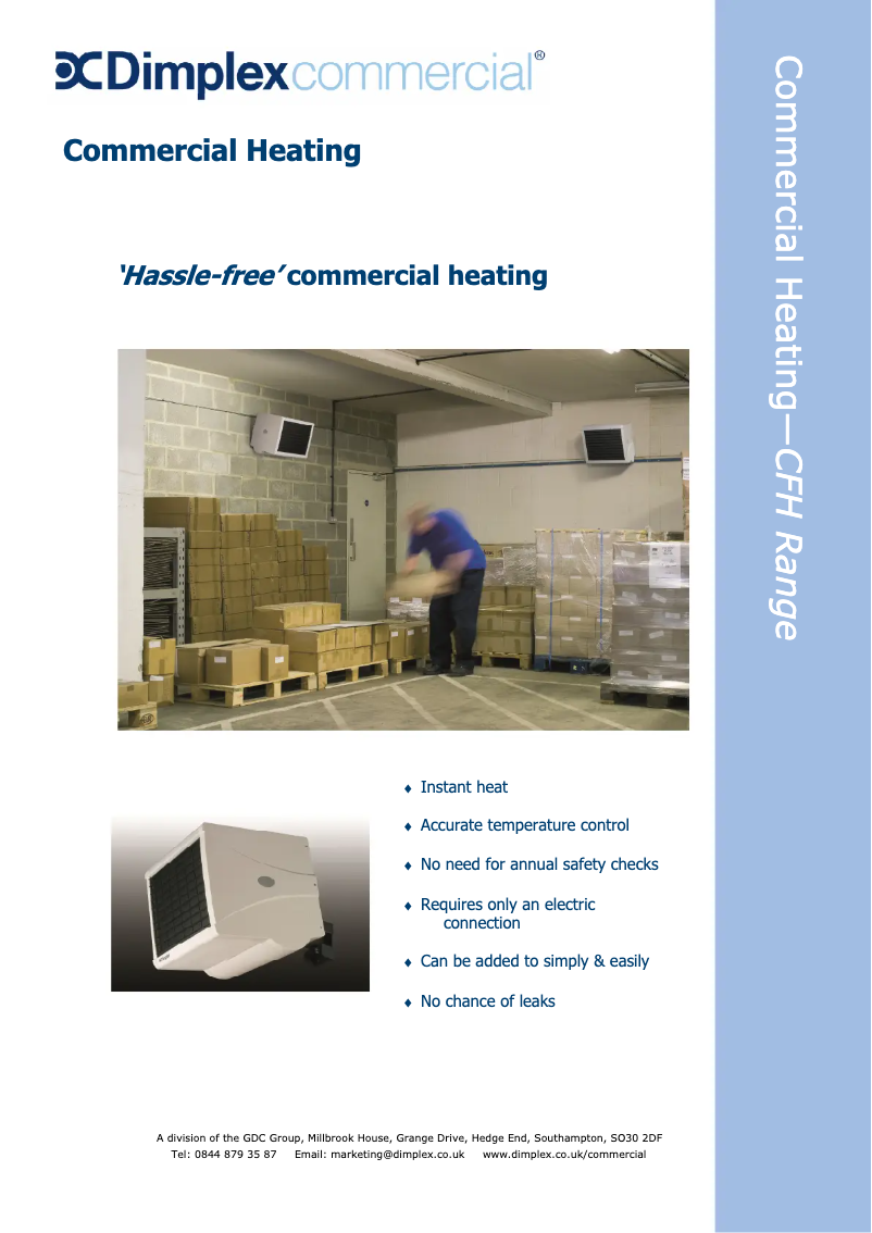 Image de la première page du manuel de l'appareil CFH90