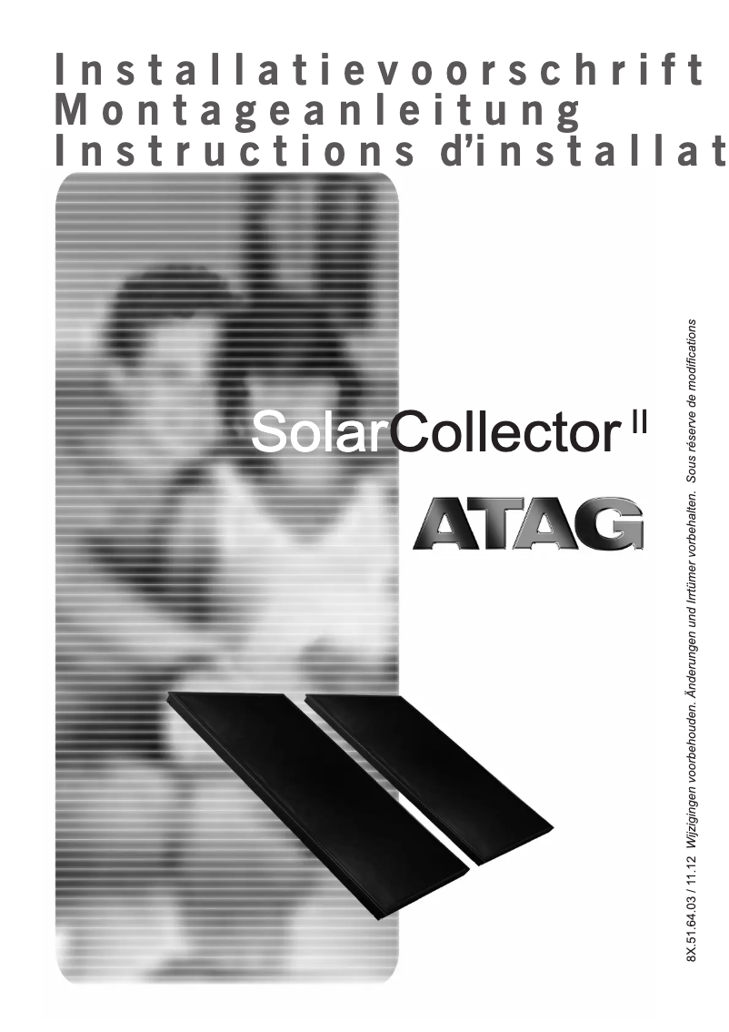 Page 1 de la notice Manuel utilisateur Atag SolarCollector