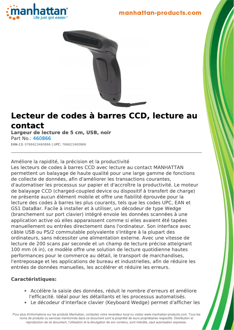 Page n°1 - Fiche technique Manhattan 460866