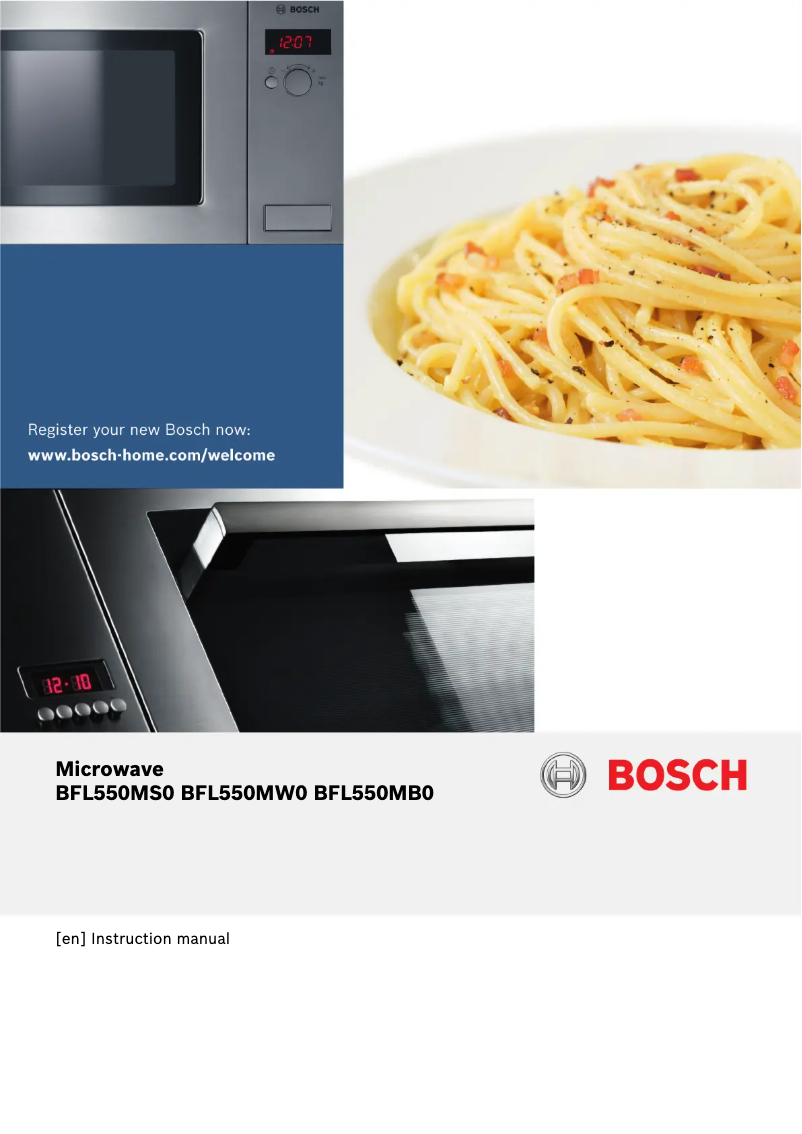 Página 1 del manual Manual de usuario Bosch BFL550MS0