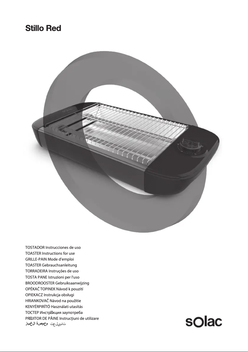 Page n°1 - Manuel utilisateur Solac Stillo Red TC5303