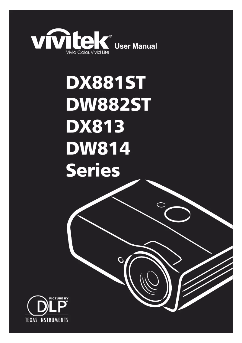 Page n°1 - Manuel utilisateur Vivitek DW814