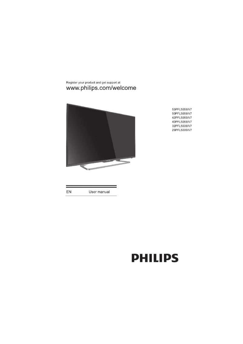 Page n°1 - Manuel utilisateur Philips 5000 series 42PFL5059