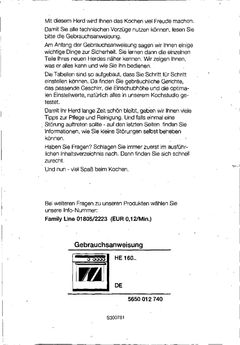 Page 1 de la notice Manuel utilisateur Siemens HE16044