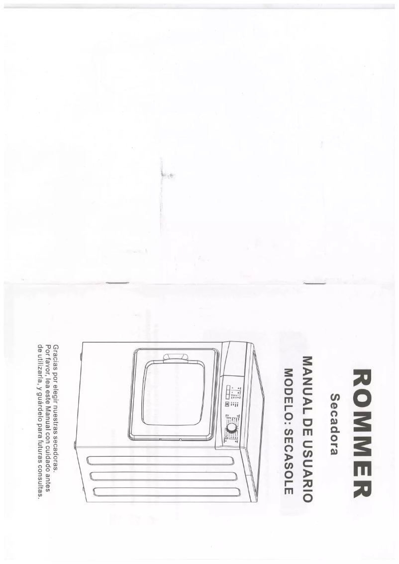 Page 1 de la notice Manuel utilisateur Rommer SECASOLE