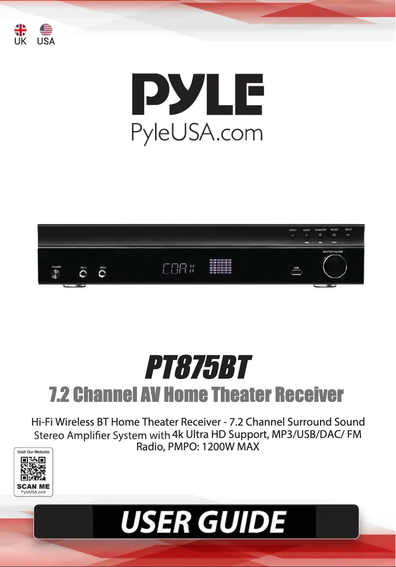 Image de la première page du manuel de l'appareil PT875BT