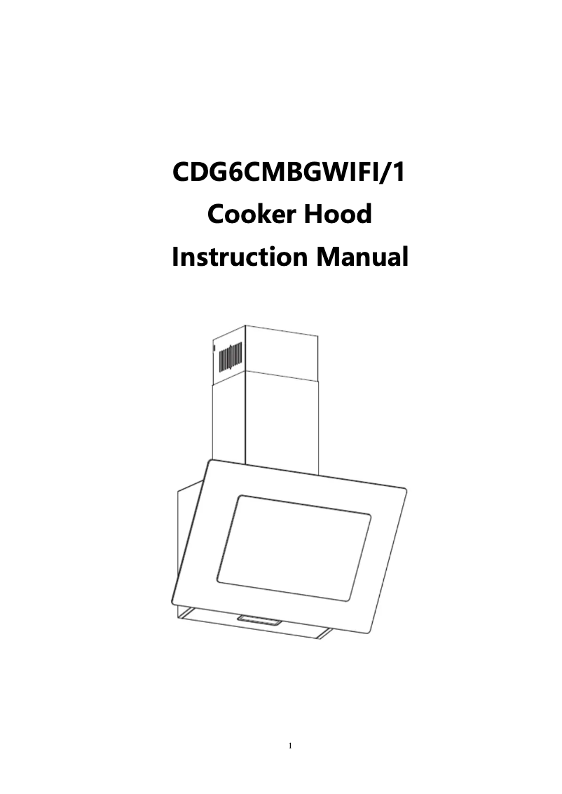 Image de la première page du manuel de l'appareil CDG6CMBGWIFI/1