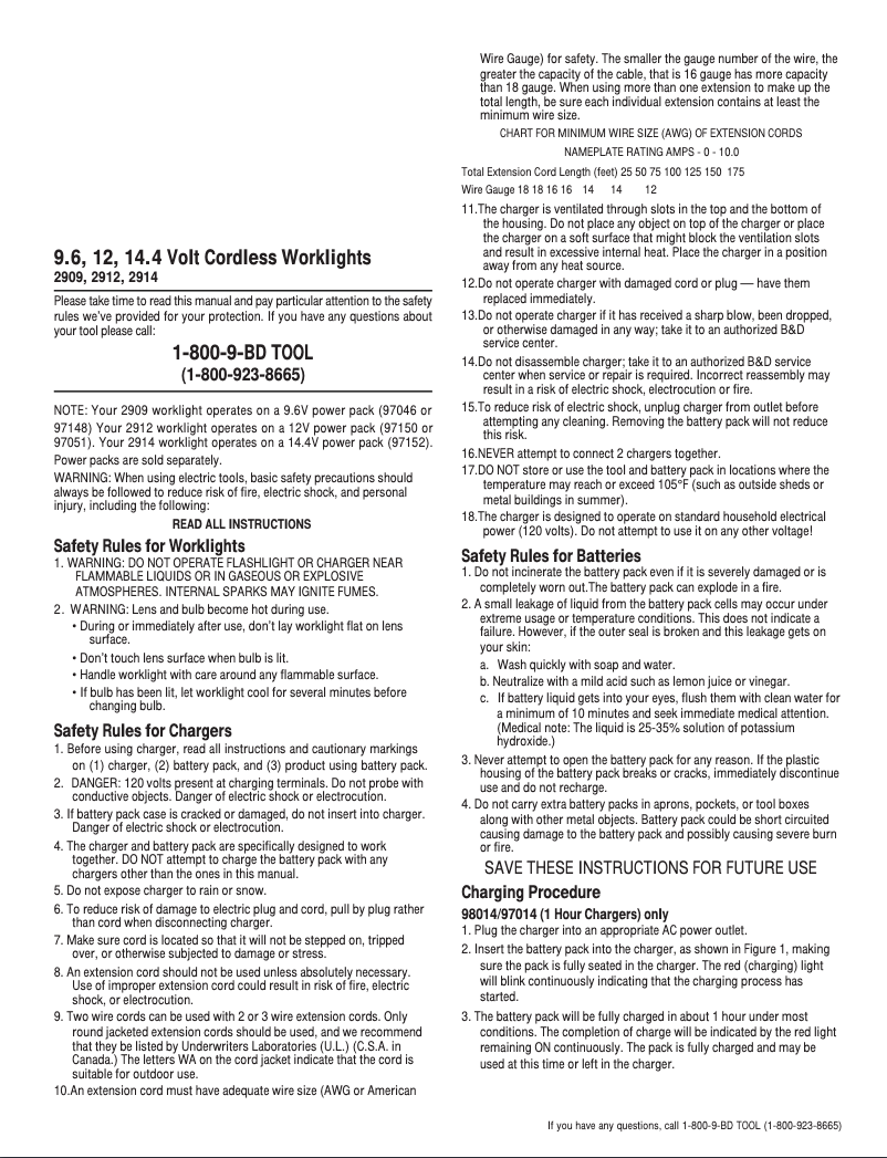 Página 1 del manual Manual de usuario Black & Decker 2914