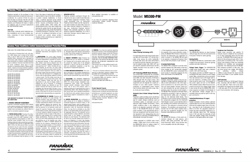 Image de la première page du manuel de l'appareil M5300-PM