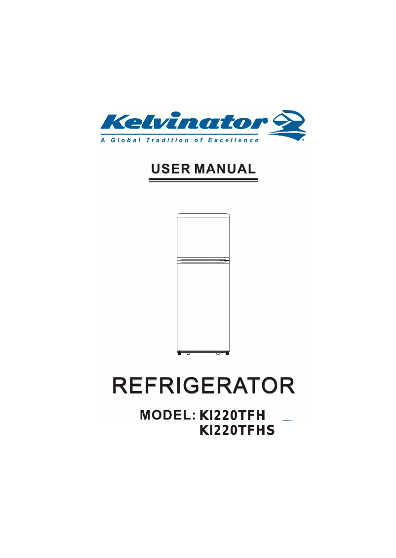 Page n°1 - Manuel utilisateur Kelvinator KI220TFH