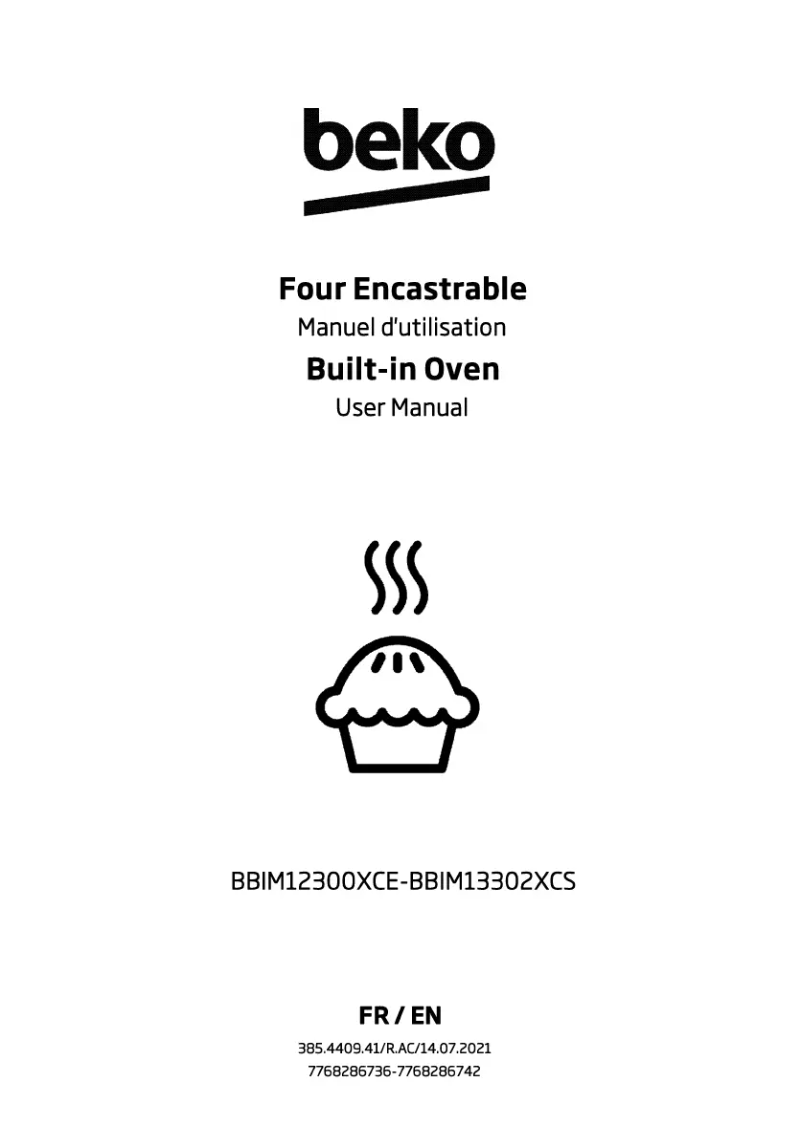 Page 1 de la notice Manuel utilisateur Beko BBIM12300XCE