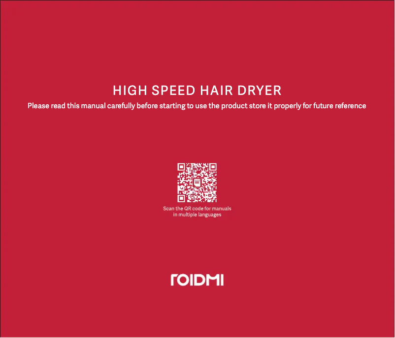 Page 1 de la notice Manuel utilisateur Roidmi A100