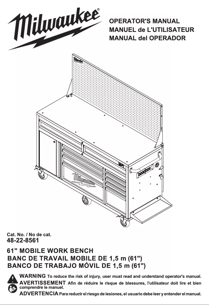 Image de la première page du manuel de l'appareil 48-22-8561