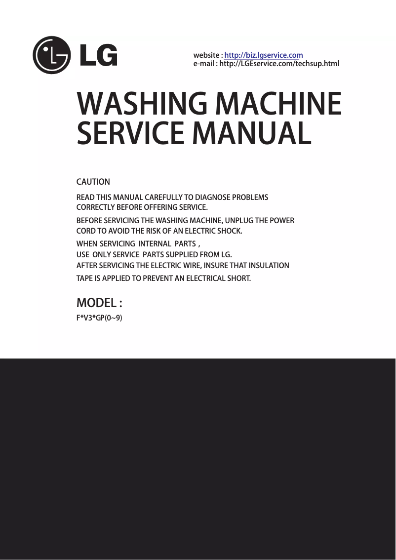 Image de la première page du manuel de l'appareil CV3011WG4A