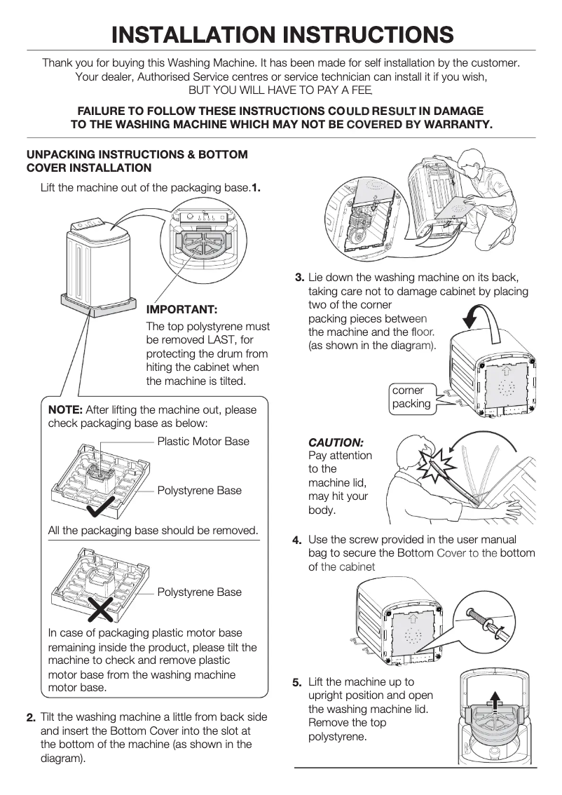 Page n°1 - Guide d'installation Simpson SWT6541M