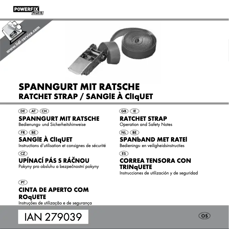 Página 1 del manual Manual de usuario Powerfix IAN 279039