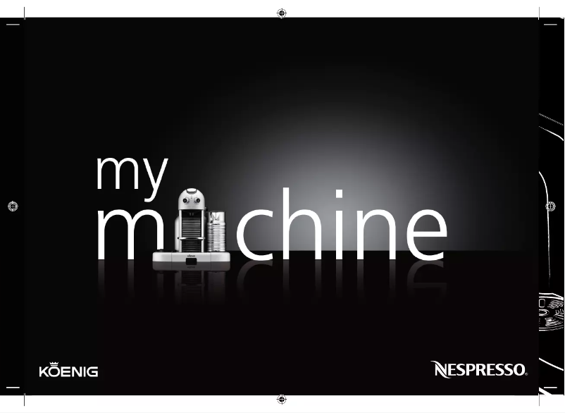 Page 1 of the manual User Manual Koenig B03123 Gran Maestria Platinum Nespresso