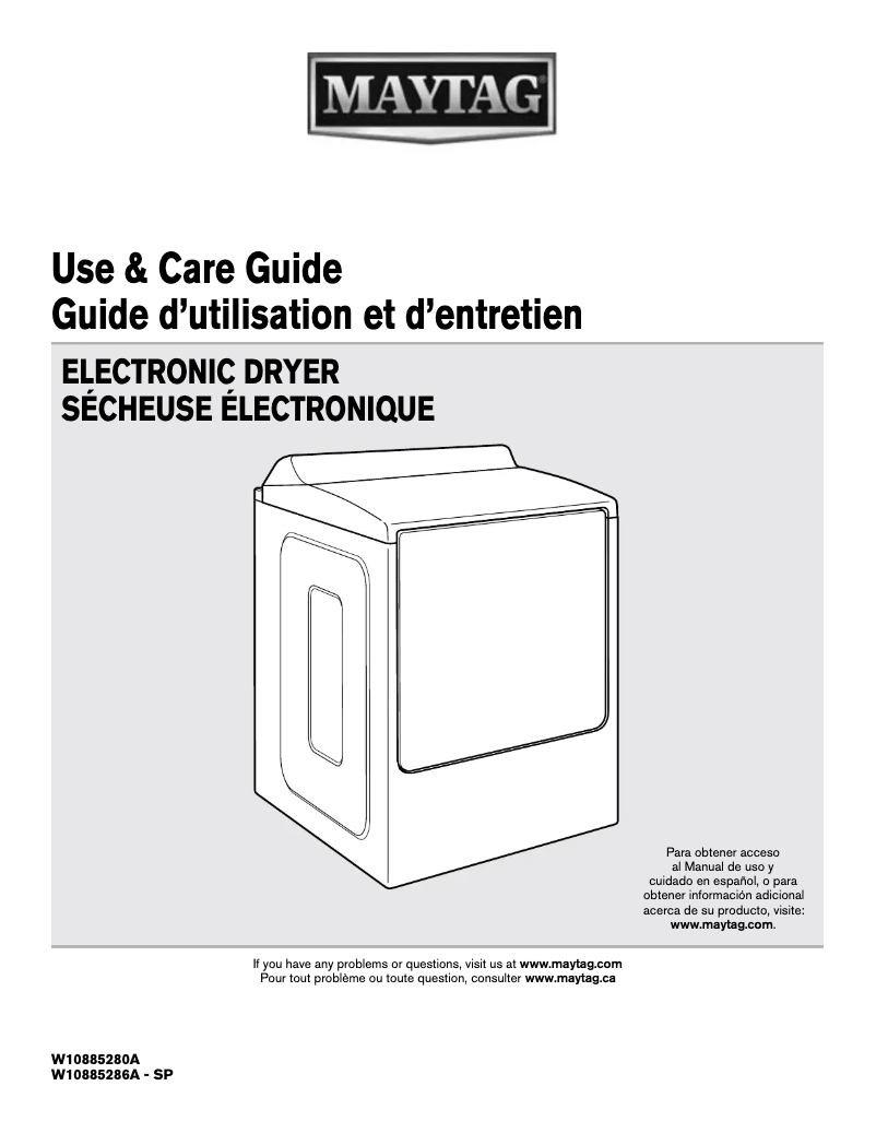 Page 1 de la notice Mode d'emploi Maytag MEDB955FC