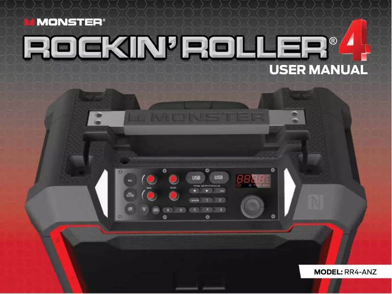 Page 1 de la notice Manuel utilisateur Monster Rockin' Roller 4