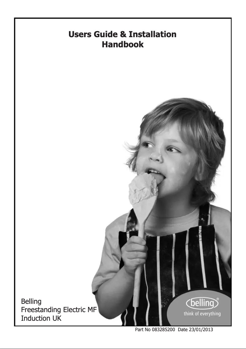 Page 1 de la notice Manuel utilisateur Belling FSE60MFi